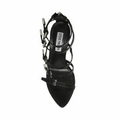 SteveMadden Women's Shoes SIMONE BLACK LEATHER