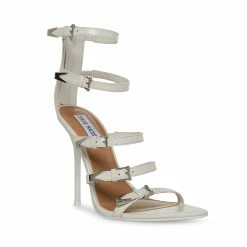 STEVEMADDEN SIMONE WHITE LEATHER Women's Shoes