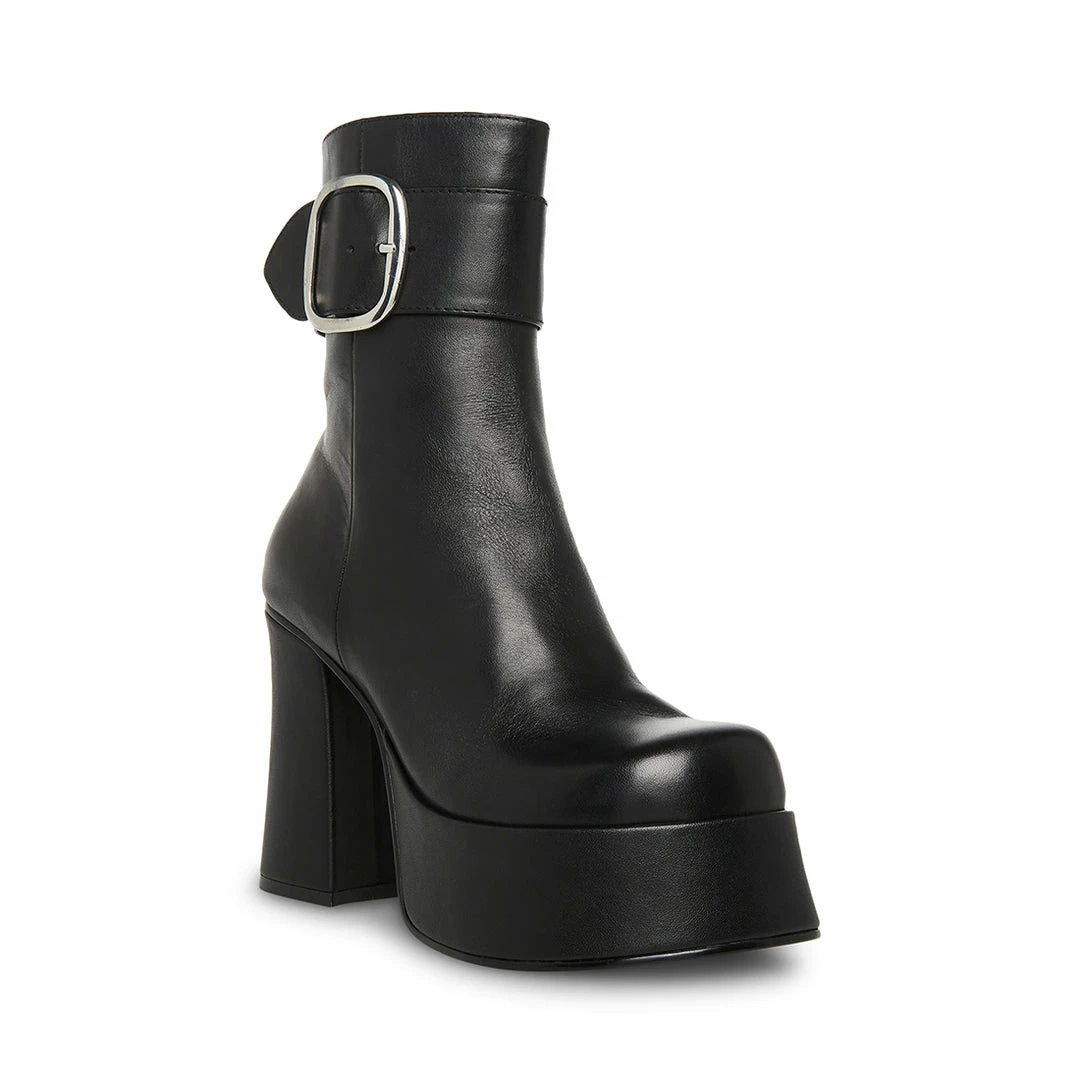 STEVEMADDEN SIREN BLACK LEATHER