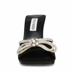 STEVEMADDEN EMBELLISH BLACK SATIN