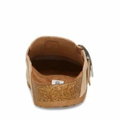 STEVEMADDEN Women's Shoes SOCIAL TAN SUEDE