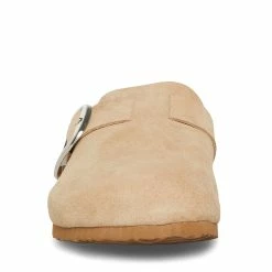 STEVEMADDEN Women's Shoes SOCIAL TAN SUEDE