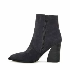 STEVEMADDEN Women's Shoes STABLE DARK GREY SUEDE