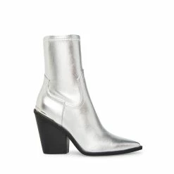 STEVEMADDEN Women's Shoes STRIKER SILVER