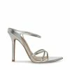 STEVEMADDEN Women's Shoes STUNNER SILVER
