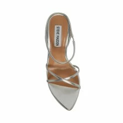 STEVEMADDEN Women's Shoes STUNNER SILVER