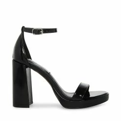 STEVEMADDEN Women's Shoes SUSAN BLACK PATENT