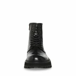 STEVEMADDEN Men's TEKKON BLACK LEATHER