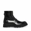 STEVEMADDEN Men's TEKKON BLACK LEATHER