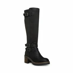 STEVEMADDEN Women's Shoes TIMBER BLACK