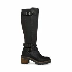 STEVEMADDEN Women's Shoes TIMBER BLACK
