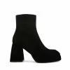 STEVEMADDEN Women's Shoes TREASURE BLACK SUEDE
