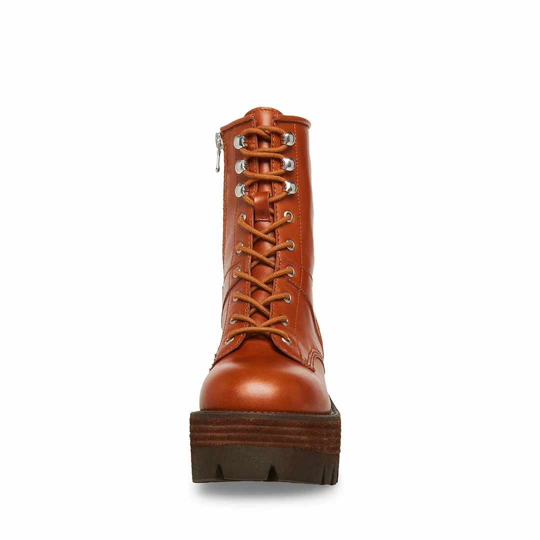 STEVEMADDEN Women's Shoes TREVOR TAN LEATHER