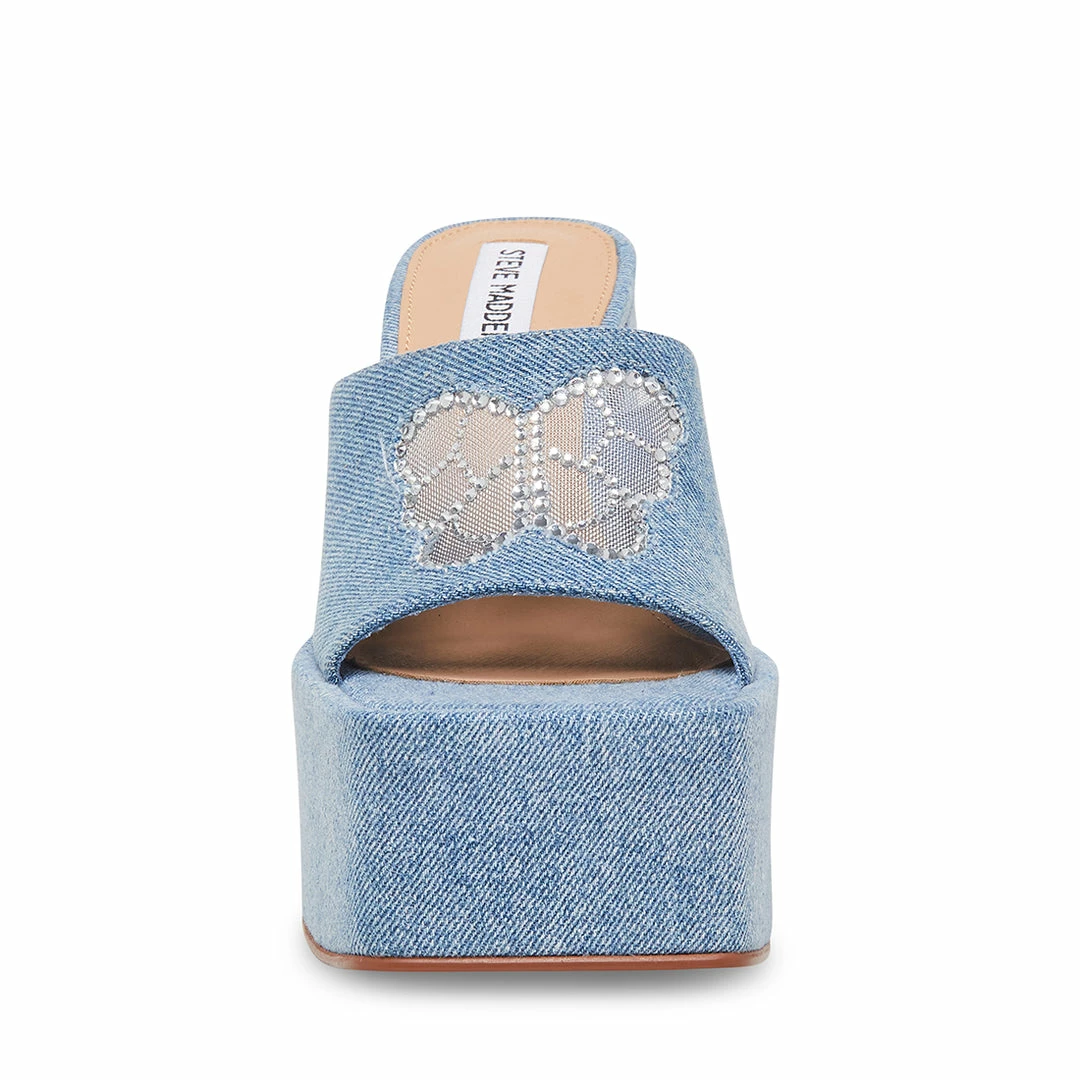 STEVEMADDEN Women's Shoes TRICKS DENIM MULTI