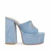STEVEMADDEN Women's Shoes TRICKS DENIM MULTI