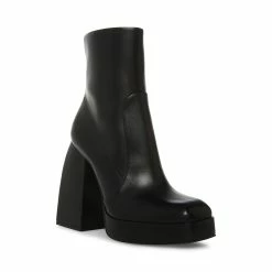 STEVEMADDEN TRINA BLACK LEATHER