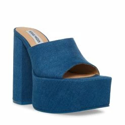 STEVEMADDEN Women's Shoes TRIXIE DENIM FABRIC