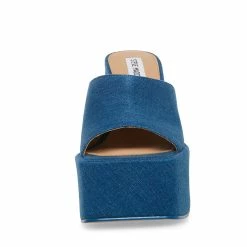 STEVEMADDEN Women's Shoes TRIXIE DENIM FABRIC