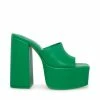 SteveMadden TRIXIE GREEN LEATHER
