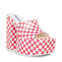 SteveMadden TRIXIE PINK/WHITE Women's Shoes