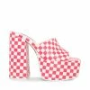 SteveMadden TRIXIE PINK/WHITE Women's Shoes