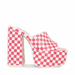 SteveMadden TRIXIE PINK/WHITE Women's Shoes