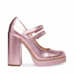 STEVEMADDEN TWICE PINK METALLIC Women's Shoes