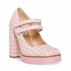 STEVEMADDEN TWICE PINK/WHITE