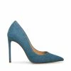 STEVEMADDEN VALA BLUE FABRIC Women's Shoes