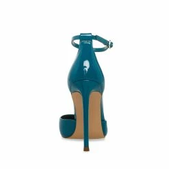 STEVEMADDEN Women's Shoes VALID TEAL PATENT