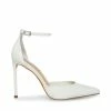 STEVEMADDEN Women's Shoes VALID WHITE PATENT