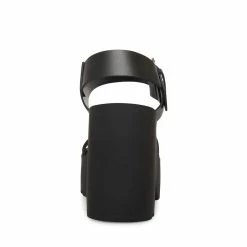 STEVEMADDEN VESTA BLACK LEATHER