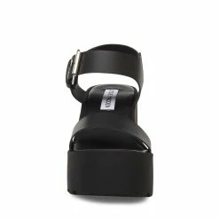 STEVEMADDEN VESTA BLACK LEATHER