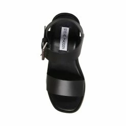 STEVEMADDEN VESTA BLACK LEATHER