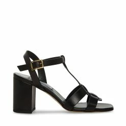 STEVEMADDEN WAVERLY BLACK LEATHER
