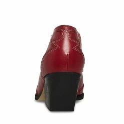 STEVEMADDEN Women's Shoes WAZE RED LEATHER