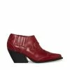 STEVEMADDEN Women's Shoes WAZE RED LEATHER