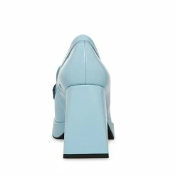 STEVEMADDEN Women's Shoes YVONNA BABY BLUE PATENT