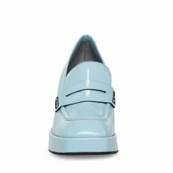 STEVEMADDEN Women's Shoes YVONNA BABY BLUE PATENT