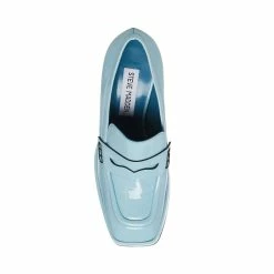 STEVEMADDEN Women's Shoes YVONNA BABY BLUE PATENT