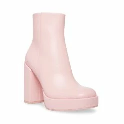 STEVEMADDEN ZENIA PINK LEATHER Women's Shoes