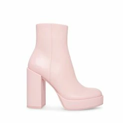 STEVEMADDEN ZENIA PINK LEATHER Women's Shoes