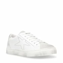 SteveMadden Women's Shoes REZZA WHITE