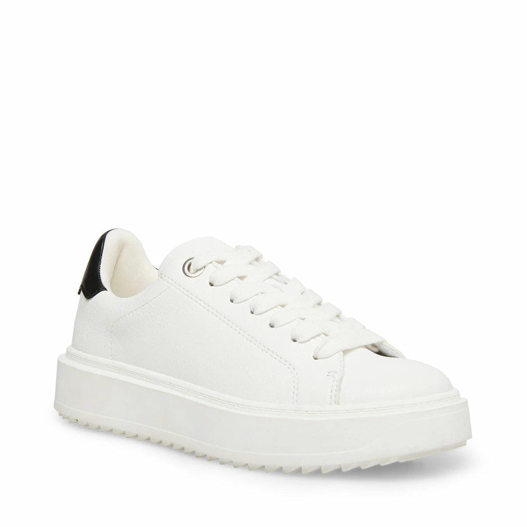 SteveMadden CATCHER WHITE BLACK Women's Shoes