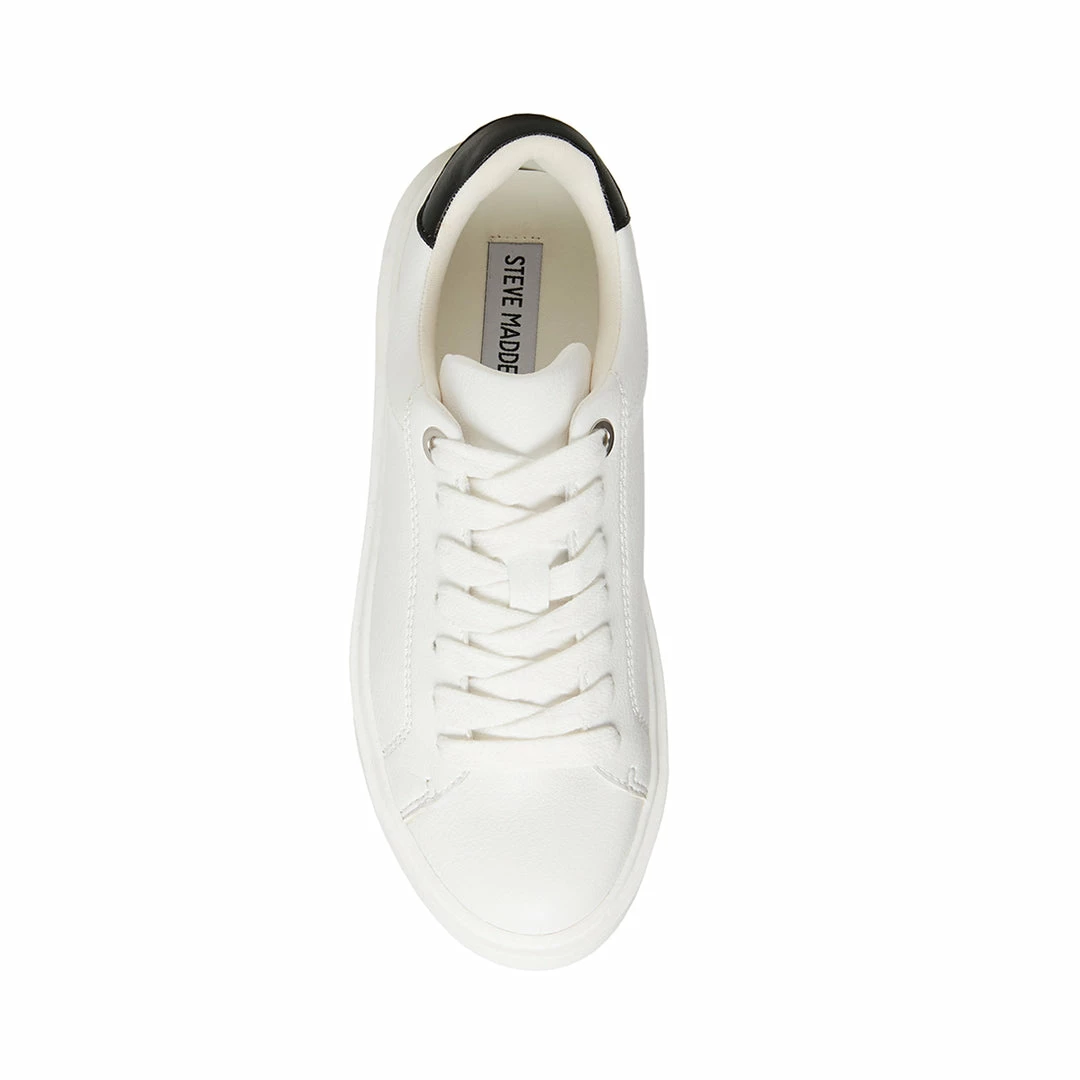 SteveMadden CATCHER WHITE BLACK Women's Shoes