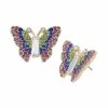 STEVEMADDEN BUTTERFLY STUDS MULTI