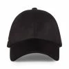 STEVEMADDEN Accessories FAUX SUEDE BASEBALL CAP BLACK