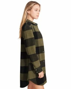 SteveMadden ELDRIDGE PLAID COAT SAGE