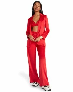 STEVEMADDEN Women's Clothing AUDREY JACKET RED