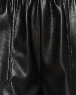 SteveMadden Women's Clothing FAUX THE RECORD SHORT BLACK